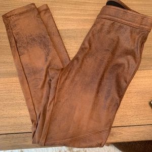 Brand new! Faux suede free people leggings